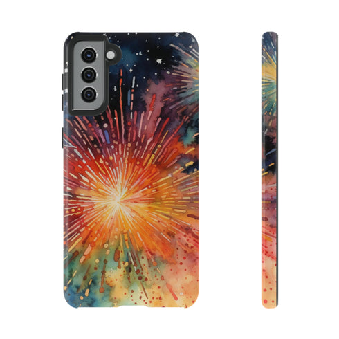 Summer Fireworks in Watercolor - Impact Resistant Phone Case